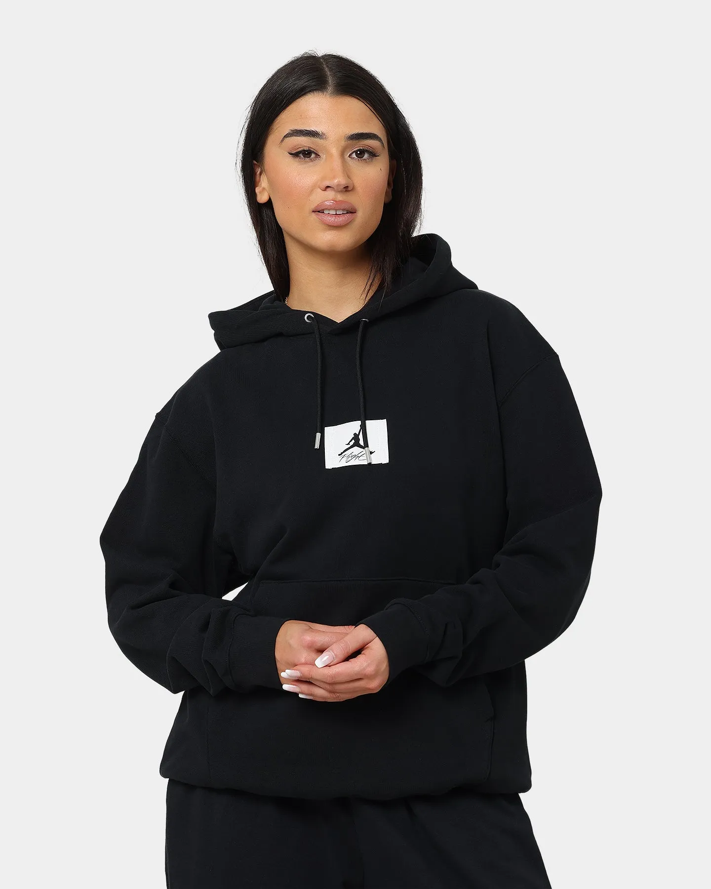 Jordan Essentials Statement Fleece Hoodie Black Slim-fit Hairspray