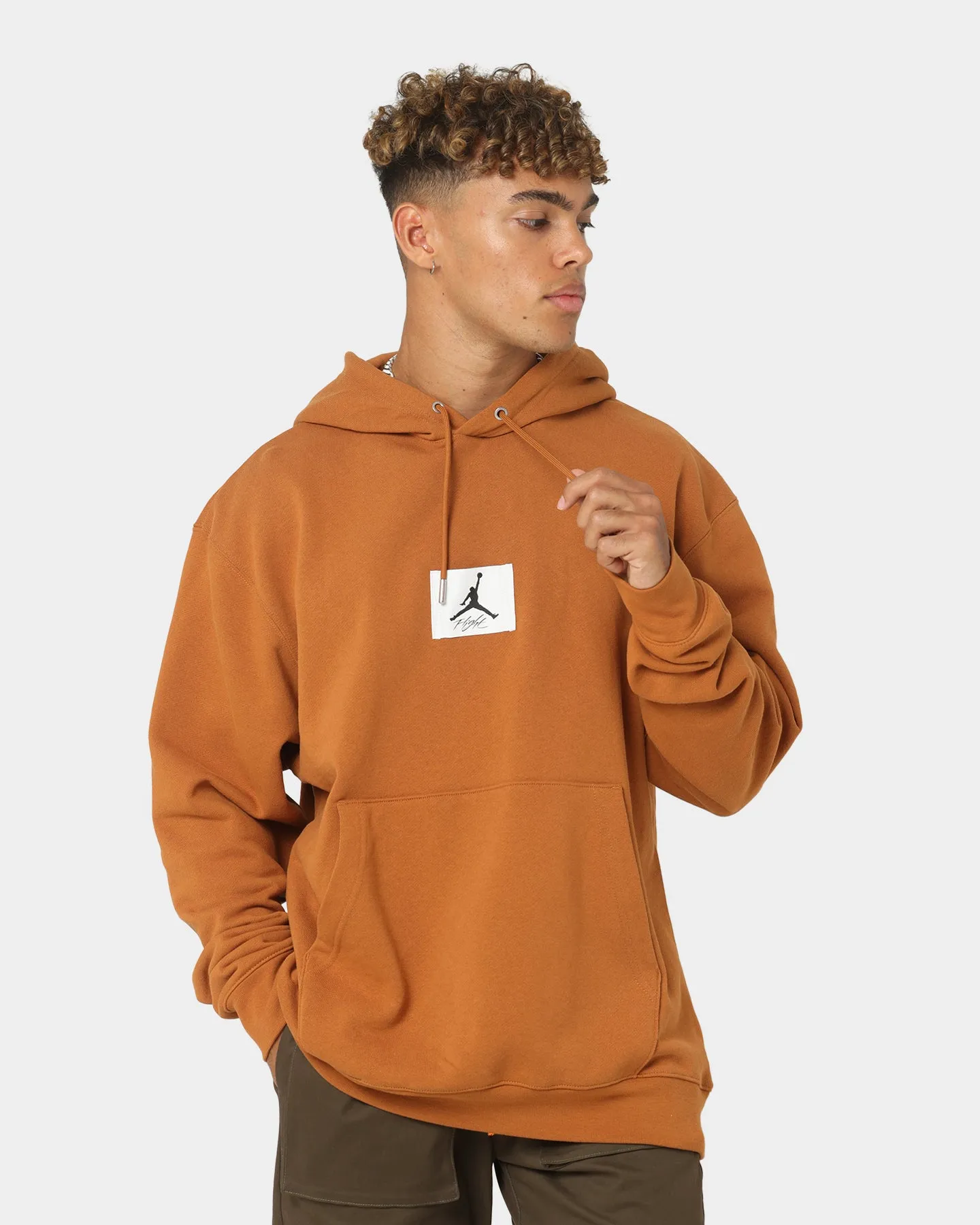 Jordan Essentials Statement Fleece Hoodie Desert Bronze PaddedShoulders