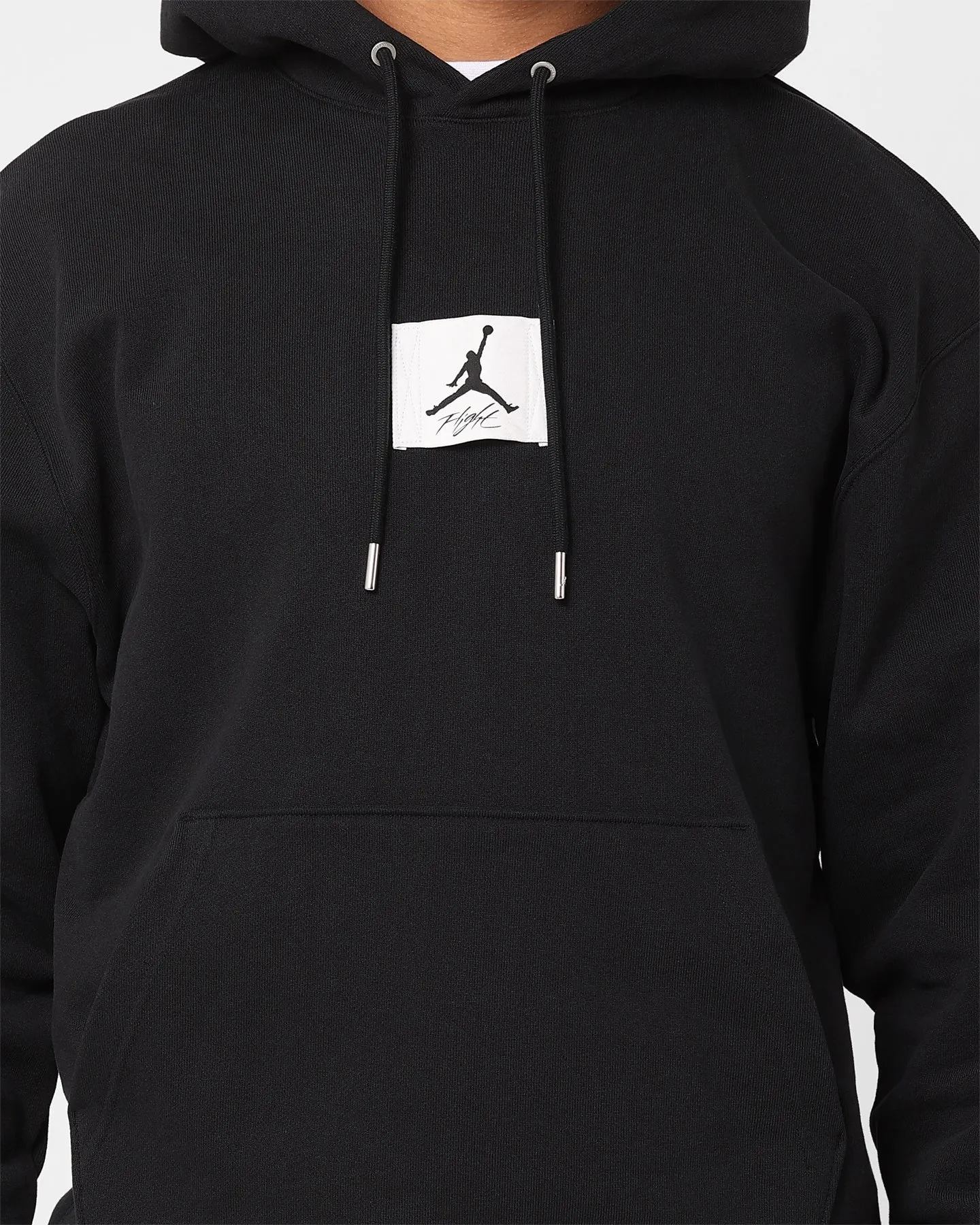 PreShrunk Cotton Blend Noise Free Fabric Jordan Essentials Statement Fleece Pullover Hoodie Black/Sail