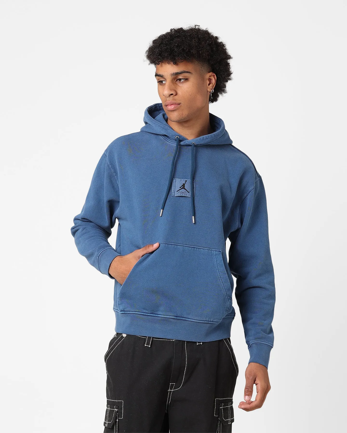Quality Assurance Jordan Essentials Statement Washed Fleece Pullover Hoodie Sky J French Blue