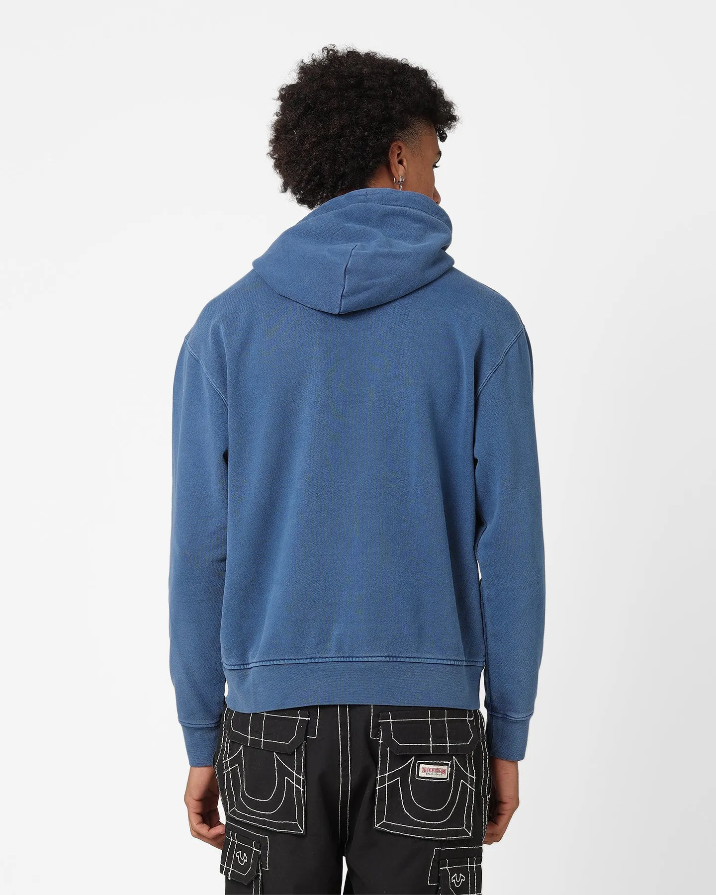 Mountain Ready Jordan Essentials Statement Washed Fleece Pullover Hoodie Sky J French Blue