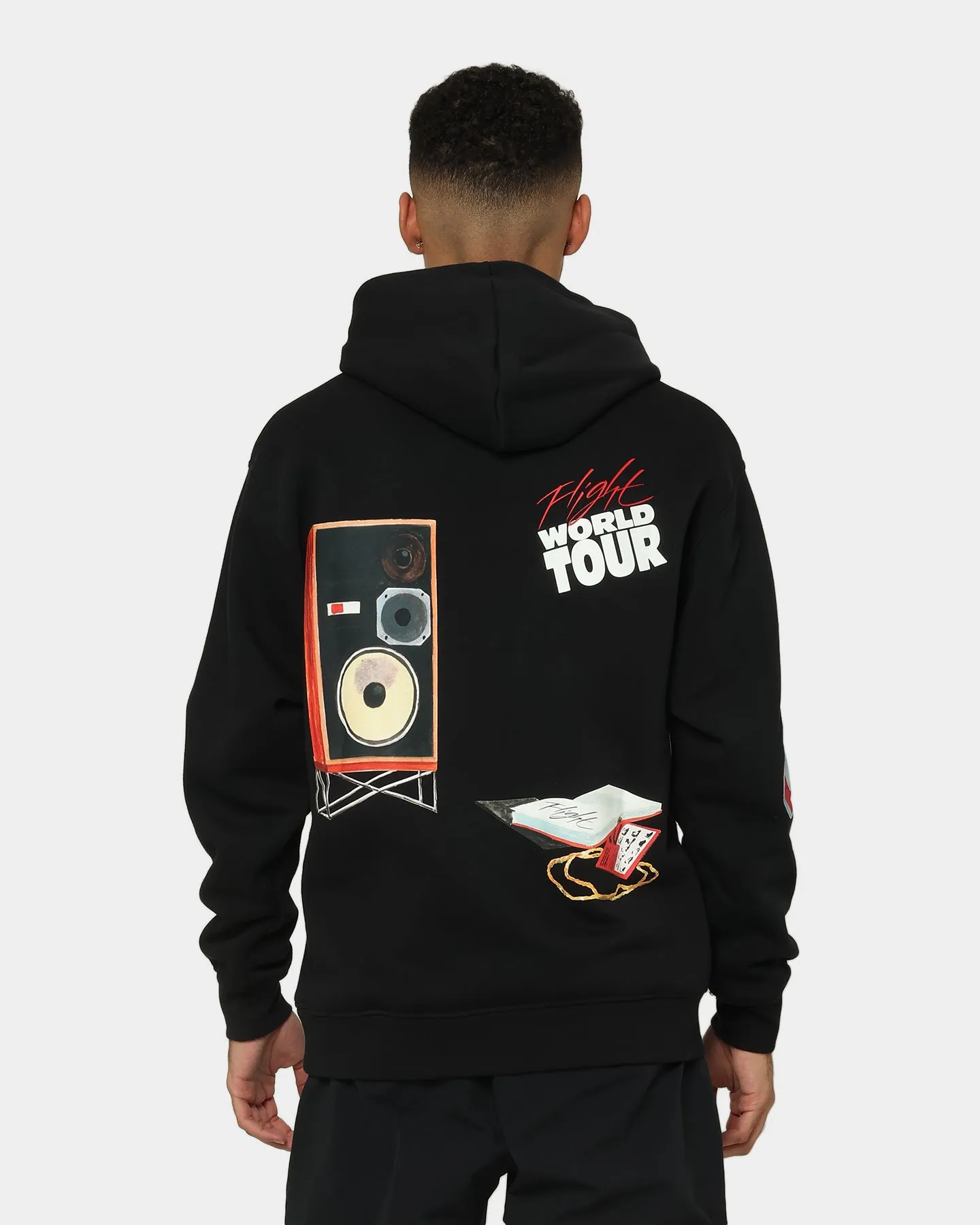 Recycled Polyester Jordan Flight Artist Series Fleece Pullover Jacket Black/Sail