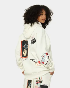 Jordan Flight Artist Series Fleece Pullover Jacket Sail/Black/University Red Ergonomic Paneling