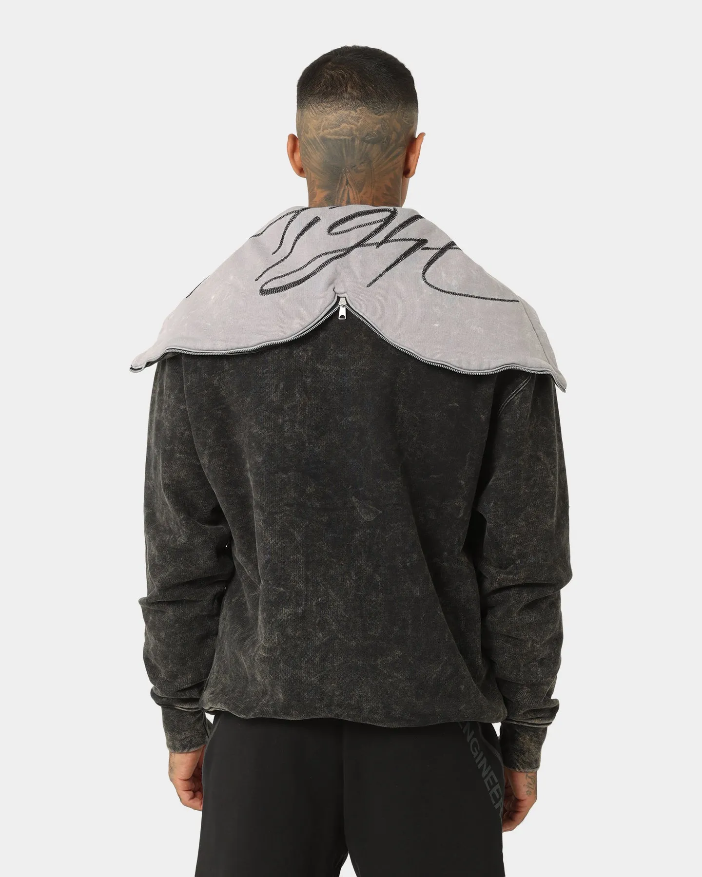 Jordan Flight Heritage Fleece Pullover Hoodie Black/Black/Cement Multi Pocket Configuration Seamless Integration