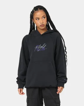 Breathable mesh Connection Jordan Flight Heritage French Terry Pullover Hoodie Black