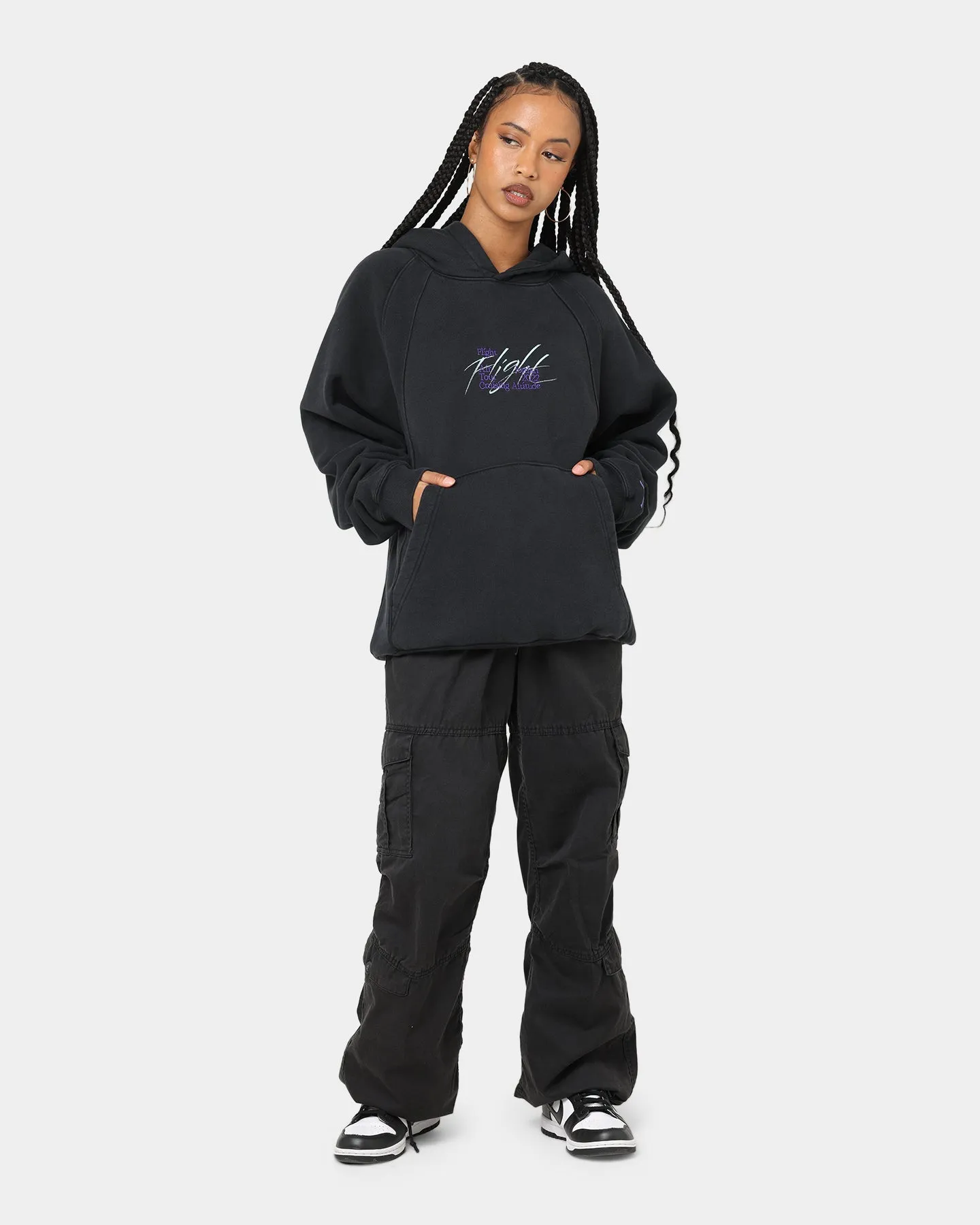 Hooded Design Jordan Flight Heritage French Terry Pullover Hoodie Black