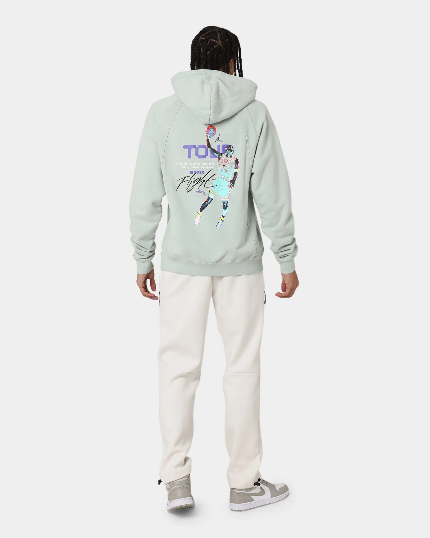 Avoid Jordan Flight Heritage French Terry Pullover Hoodie Seafoam