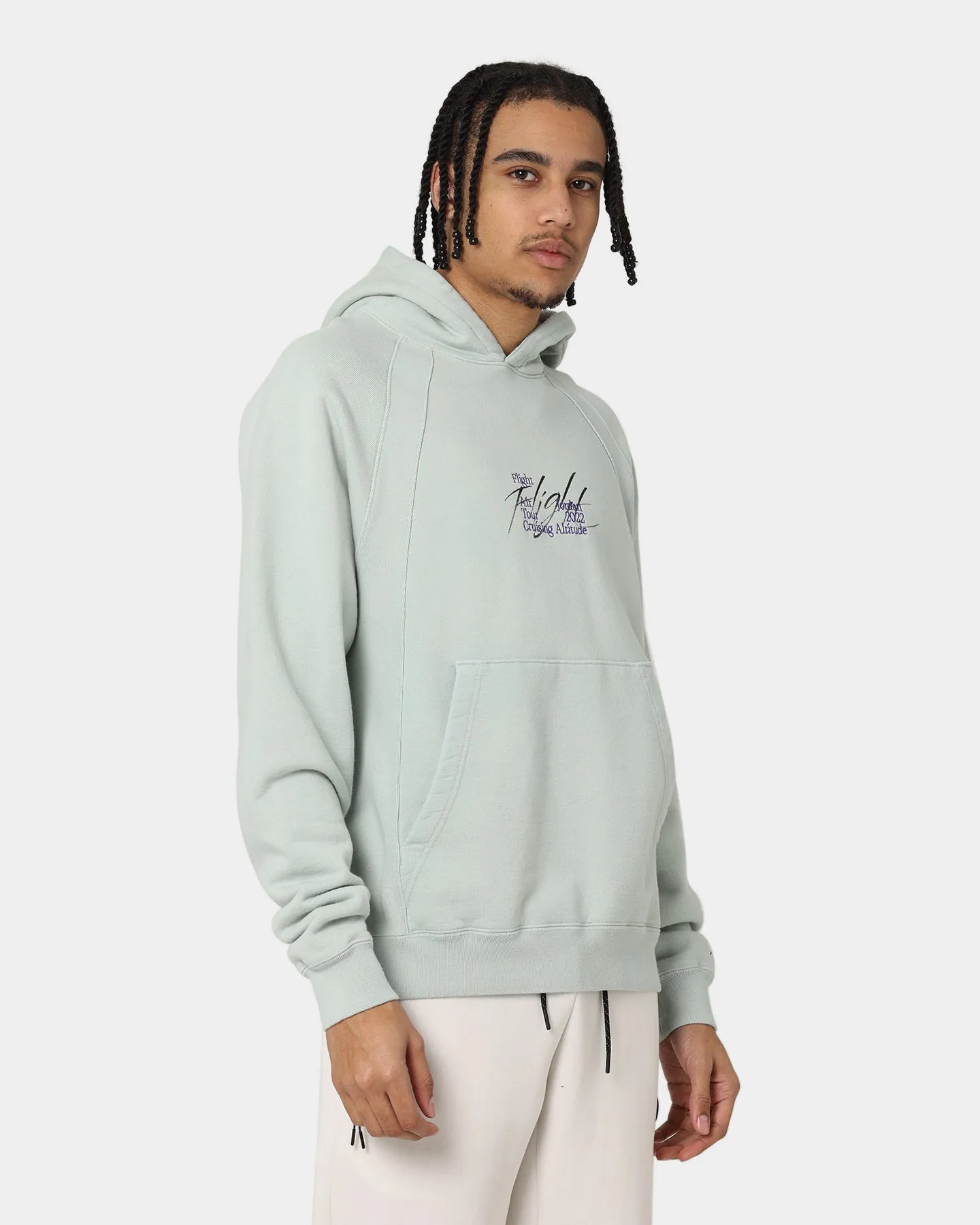 Active Jacket tall size Jordan Flight Heritage French Terry Pullover Hoodie Seafoam