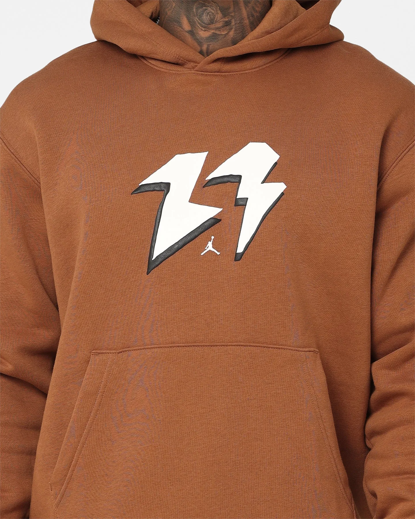 Jordan Flight MVP Fleece Pullover Hoodie Light British Tan/Sail Score Win