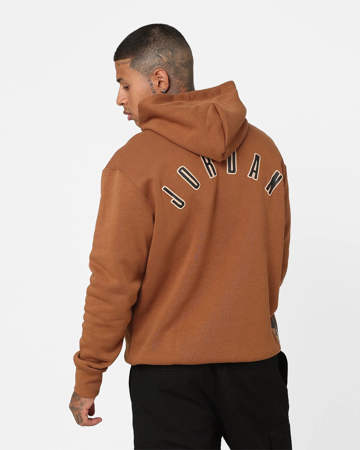 Cosmetics Jordan Flight MVP Fleece Pullover Hoodie Light British Tan/Sail