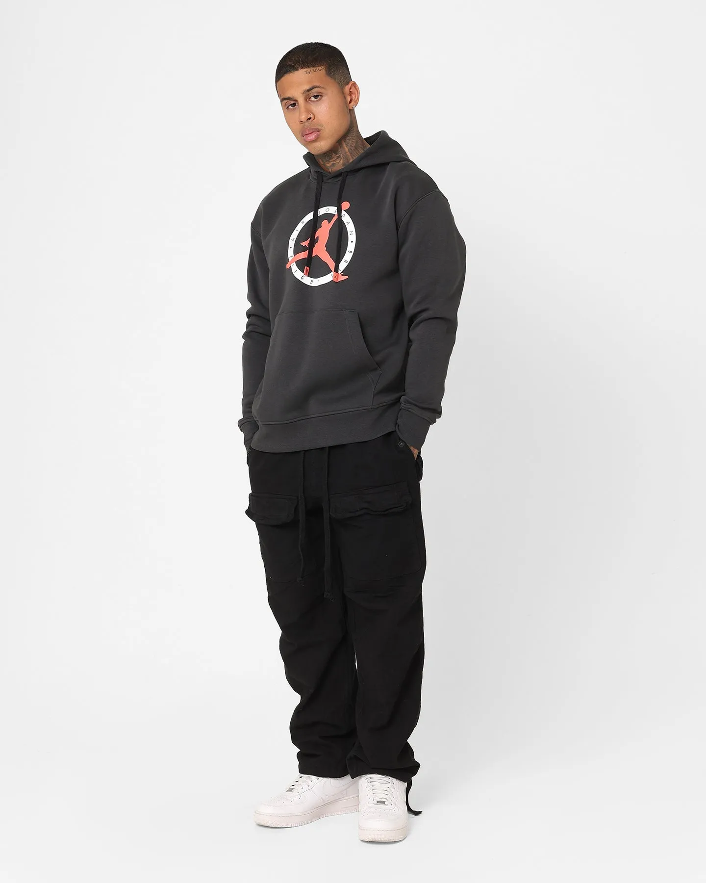 Jordan Flight MVP Graphic Fleece Pullover Hoodie Off Noir Chill Proof everyday staple