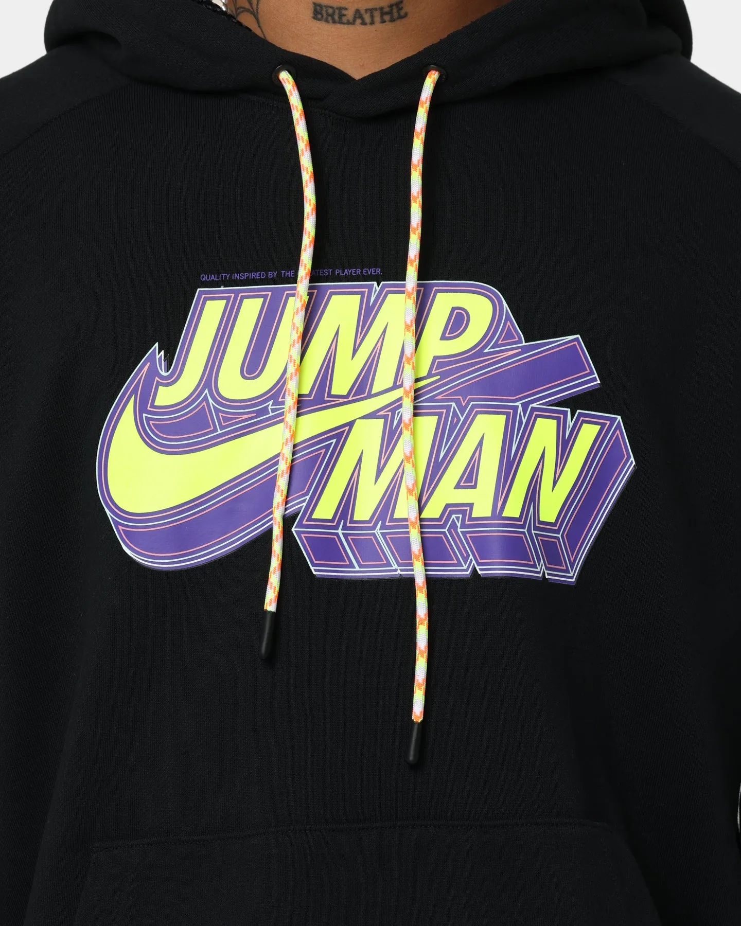 moonlight Jordan Jumpman Fleece Pullover Hoodie Black