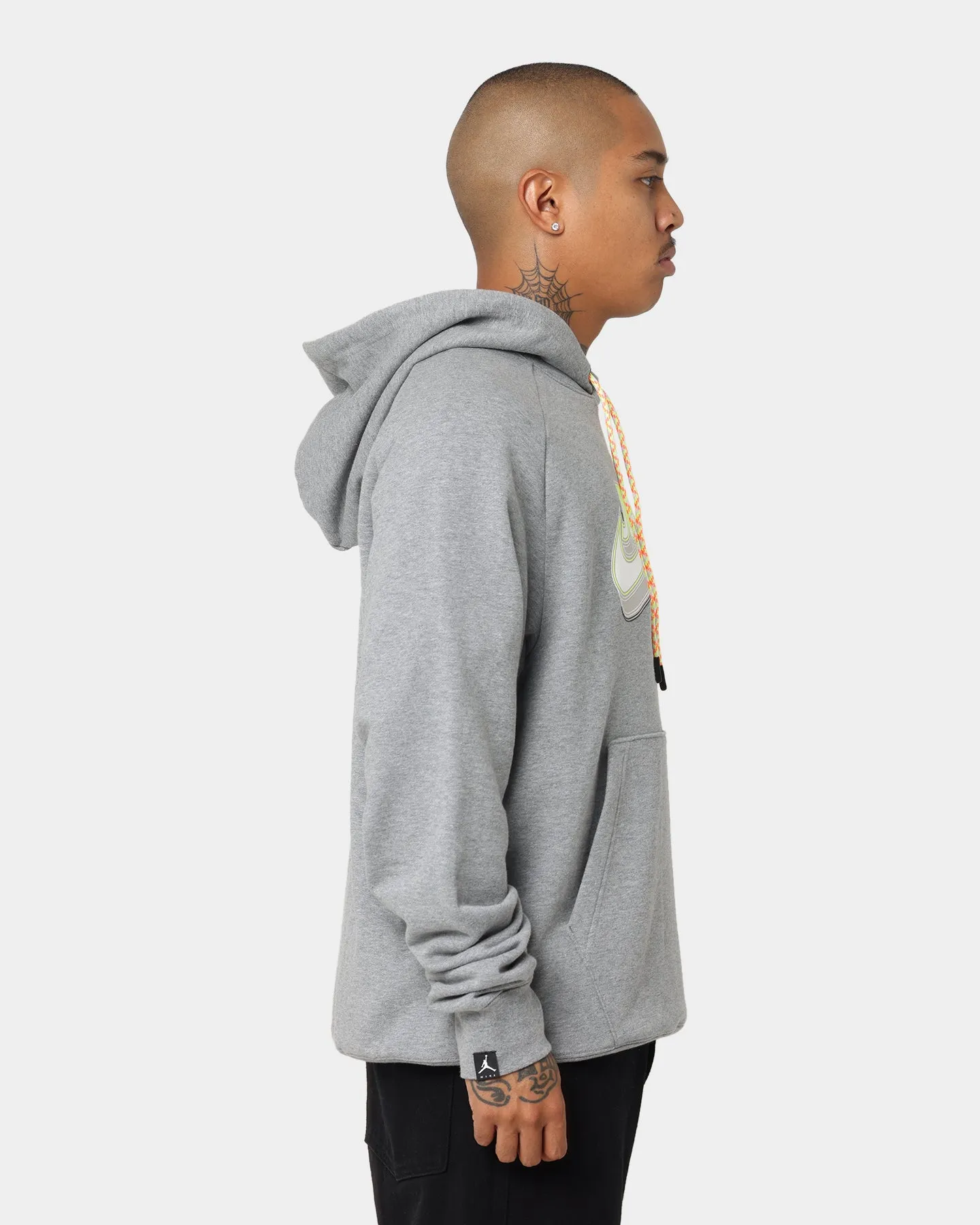 Jordan Jumpman Fleece Pullover Hoodie Carbon Heather age - appropriate