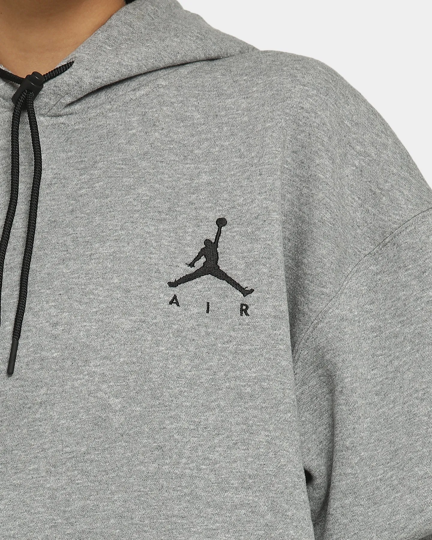Jordan Men's Jumpman Fleece Pullover Hoodie Carbon Heather/Black Mask