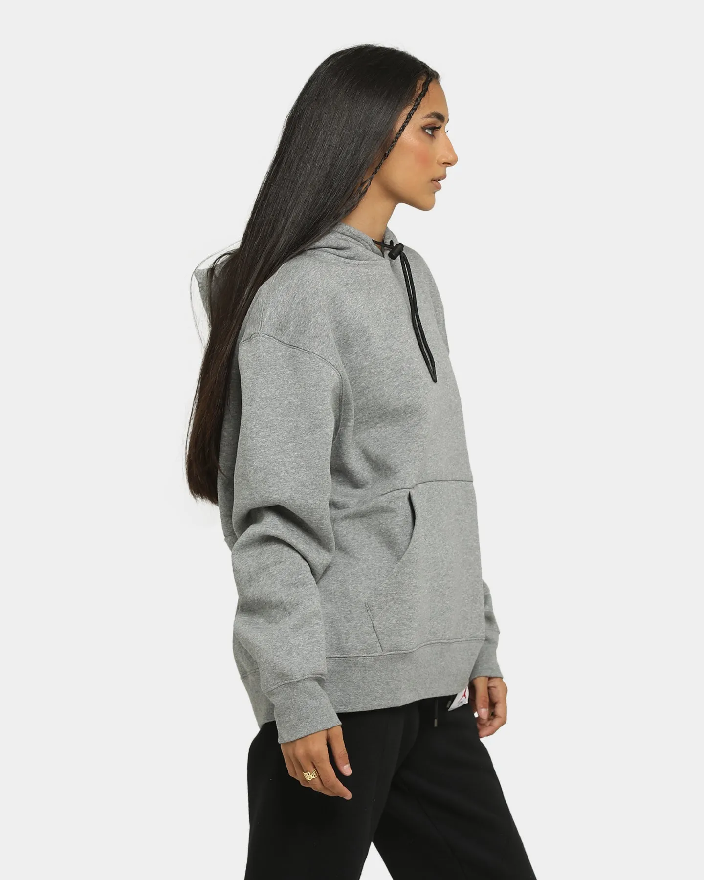 Collaborate Jordan Men's Jumpman Fleece Pullover Hoodie Carbon Heather/Black