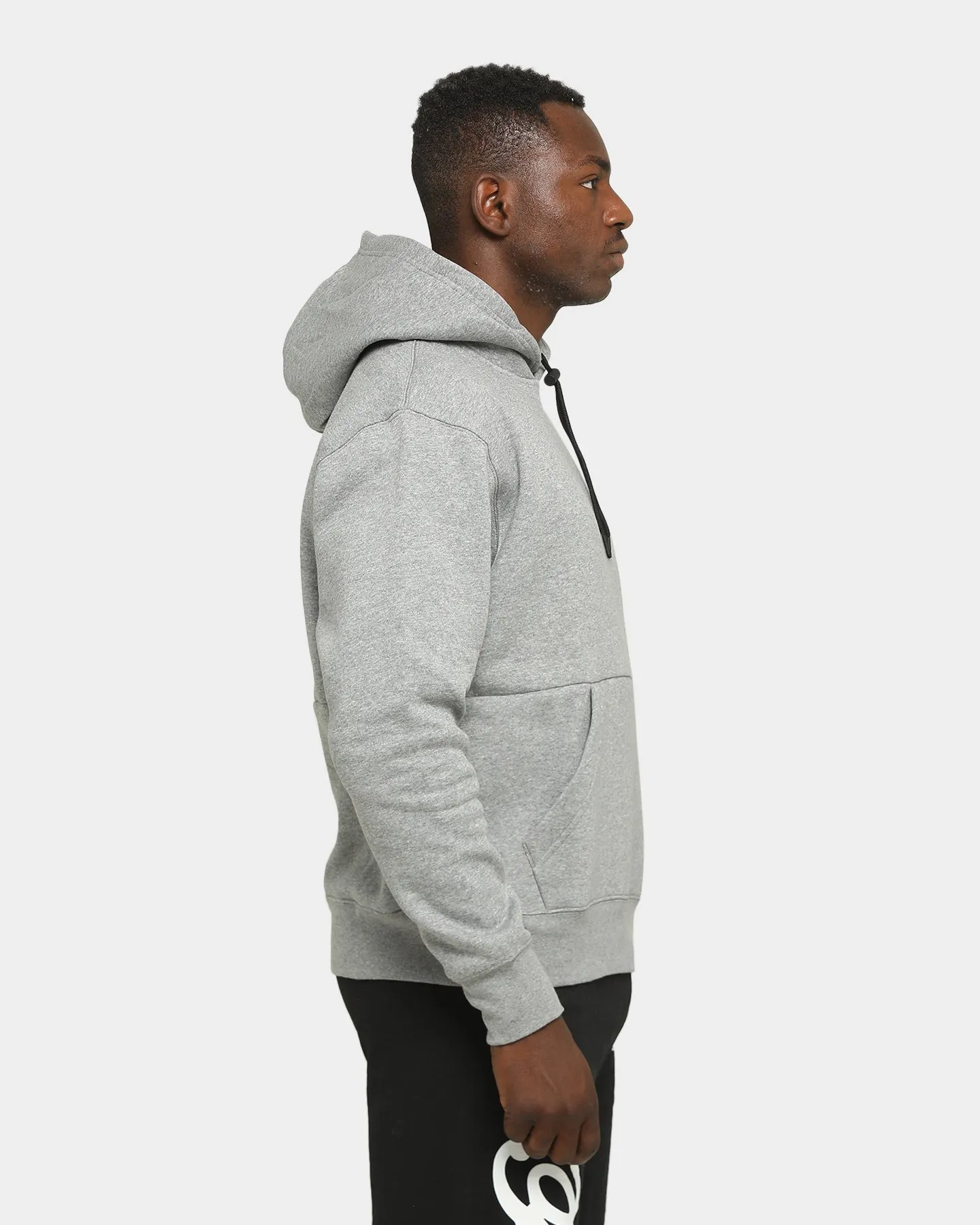 Jordan Men's Jumpman Fleece Pullover Hoodie Carbon Heather/Black Travel Comfort Effortless Wear