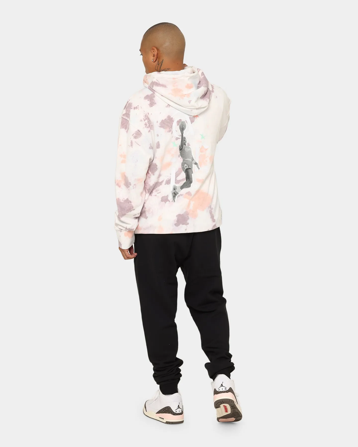 Jordan MJ Sport DNA Fleece Pull Over Hoodie Plum Fog Kindness