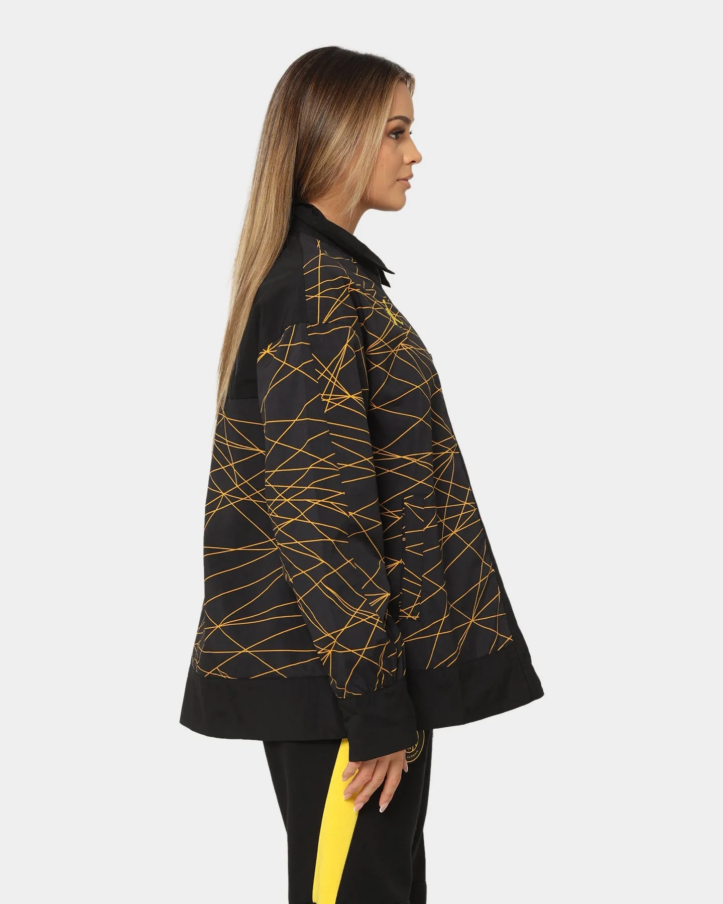 Relaxed Layer Jordan Women's Jordan X Paris Saint-Germain Anthem Jacket Black/Tour Yellow