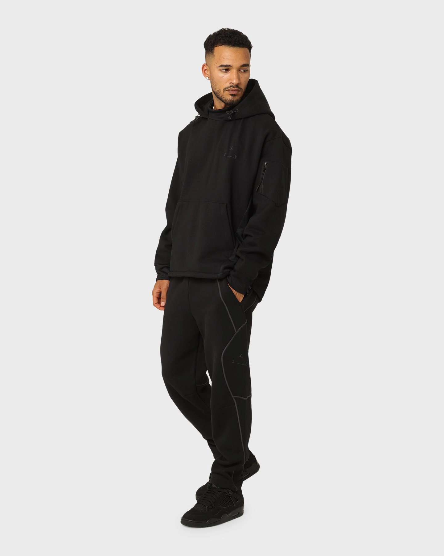 Easy Care Jordan 23 Engineered Statement Fleece Pullover Hoodie Black