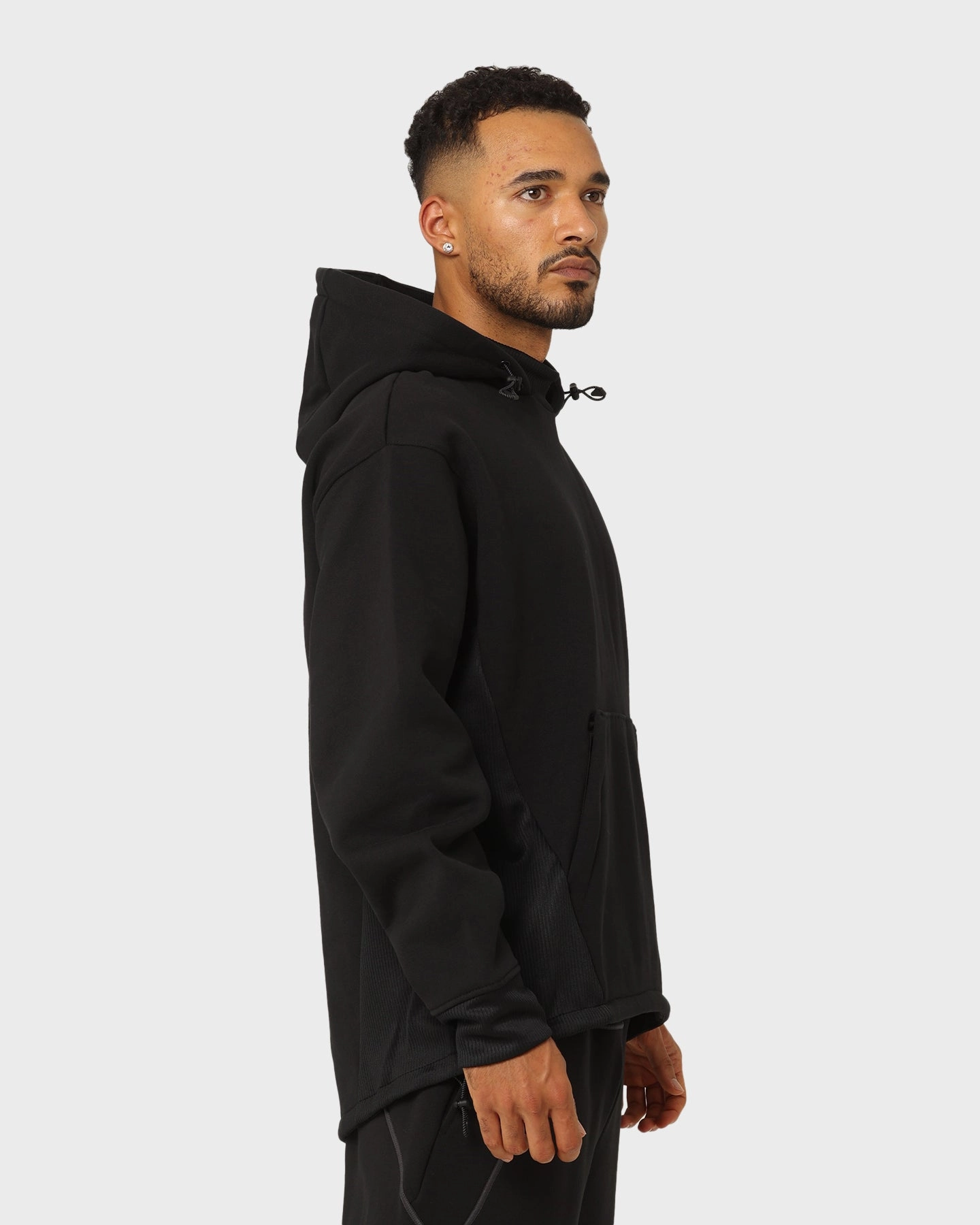 vintage Solid Color Jordan 23 Engineered Statement Fleece Pullover Hoodie Black