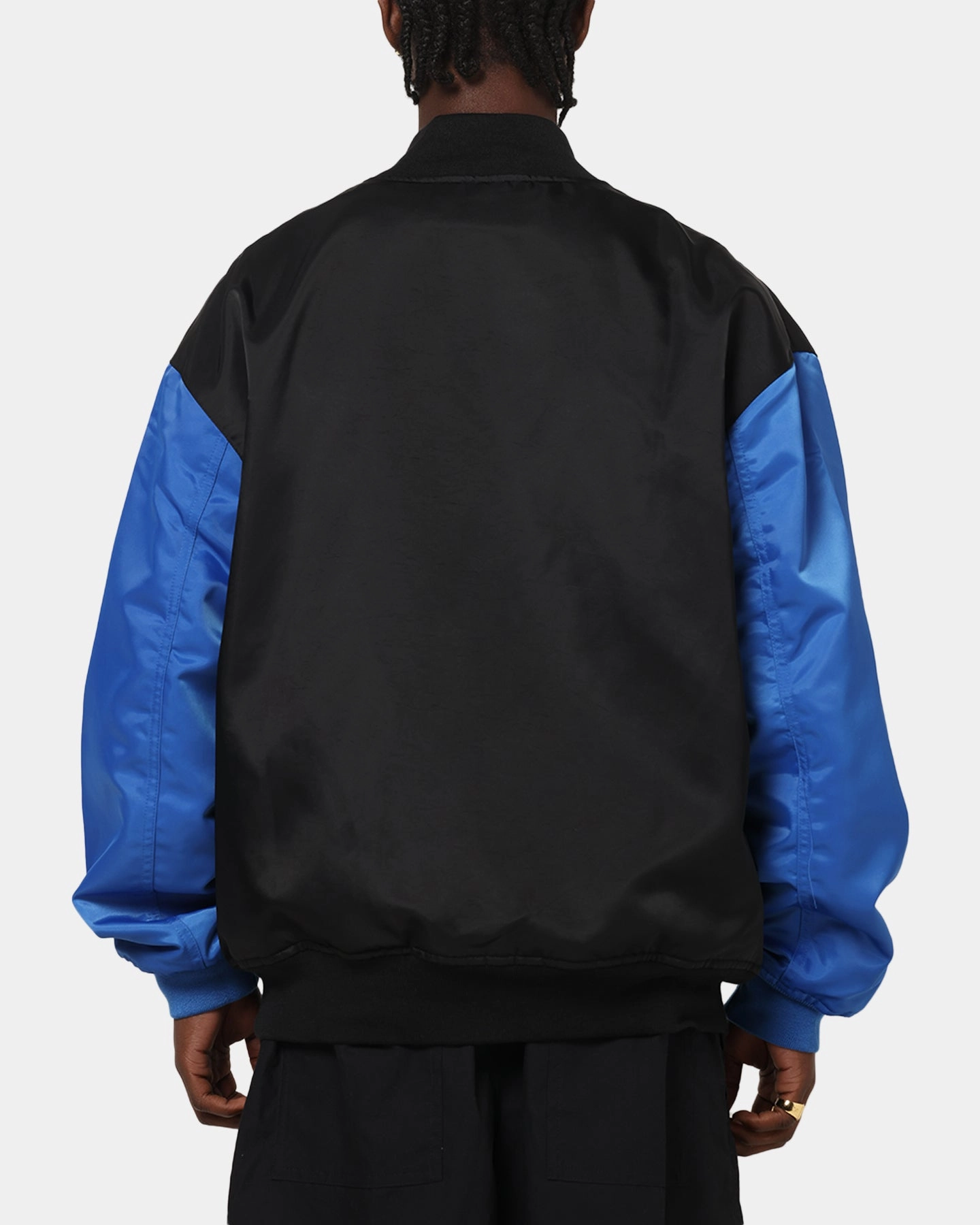 All Weather Versatility Jordan Brooklyn Collegiate Varsity Jacket Black/Blue