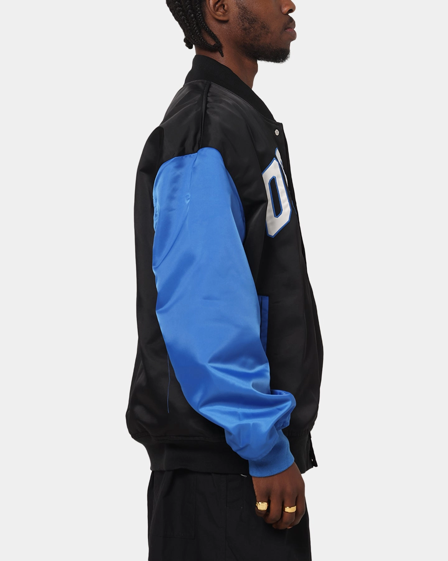 MultiPocket Design Jordan Brooklyn Collegiate Varsity Jacket Black/Blue