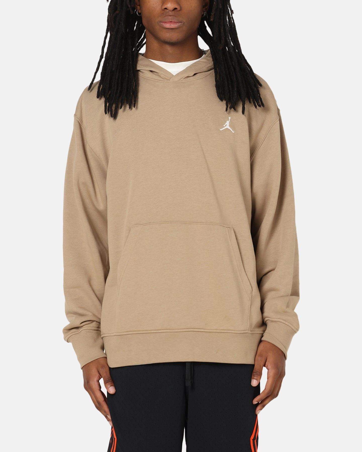 Bow Accents Jordan Brooklyn Fleece Pullover Hoodie Desert Camo/White