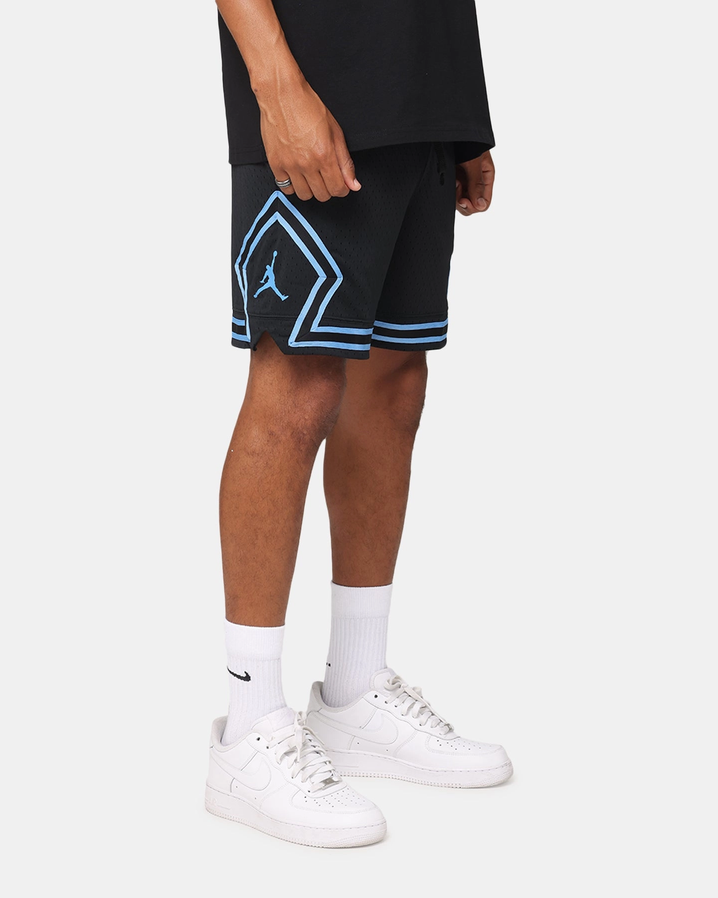 Jordan Dri-FIT Sport Diamond Shorts Black/Blue Valentine's gift