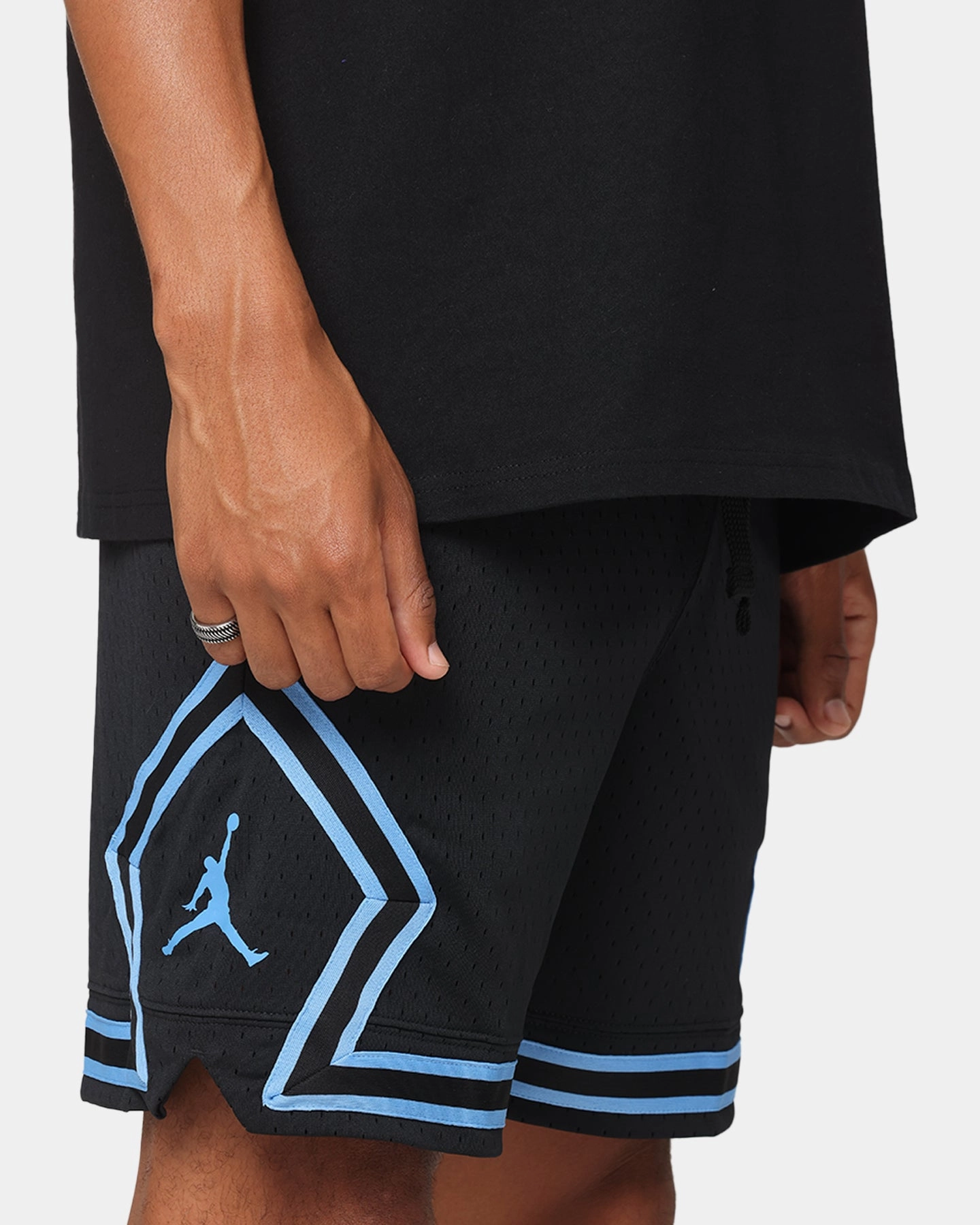 Jordan Dri-FIT Sport Diamond Shorts Black/Blue Outdoor Vibe