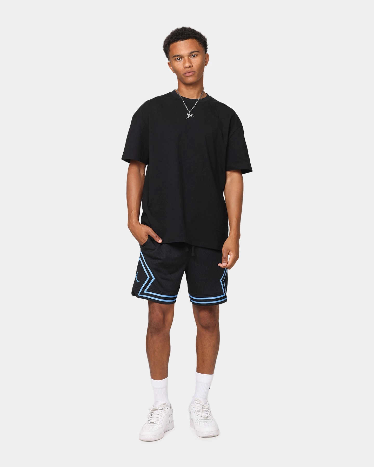 Tailored Cut Jordan Dri-FIT Sport Diamond Shorts Black/Blue