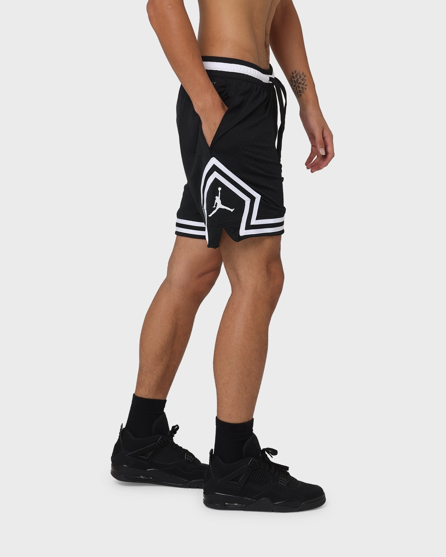 Chill Style Jordan Dri-FIT Sport Diamond Shorts Black/White