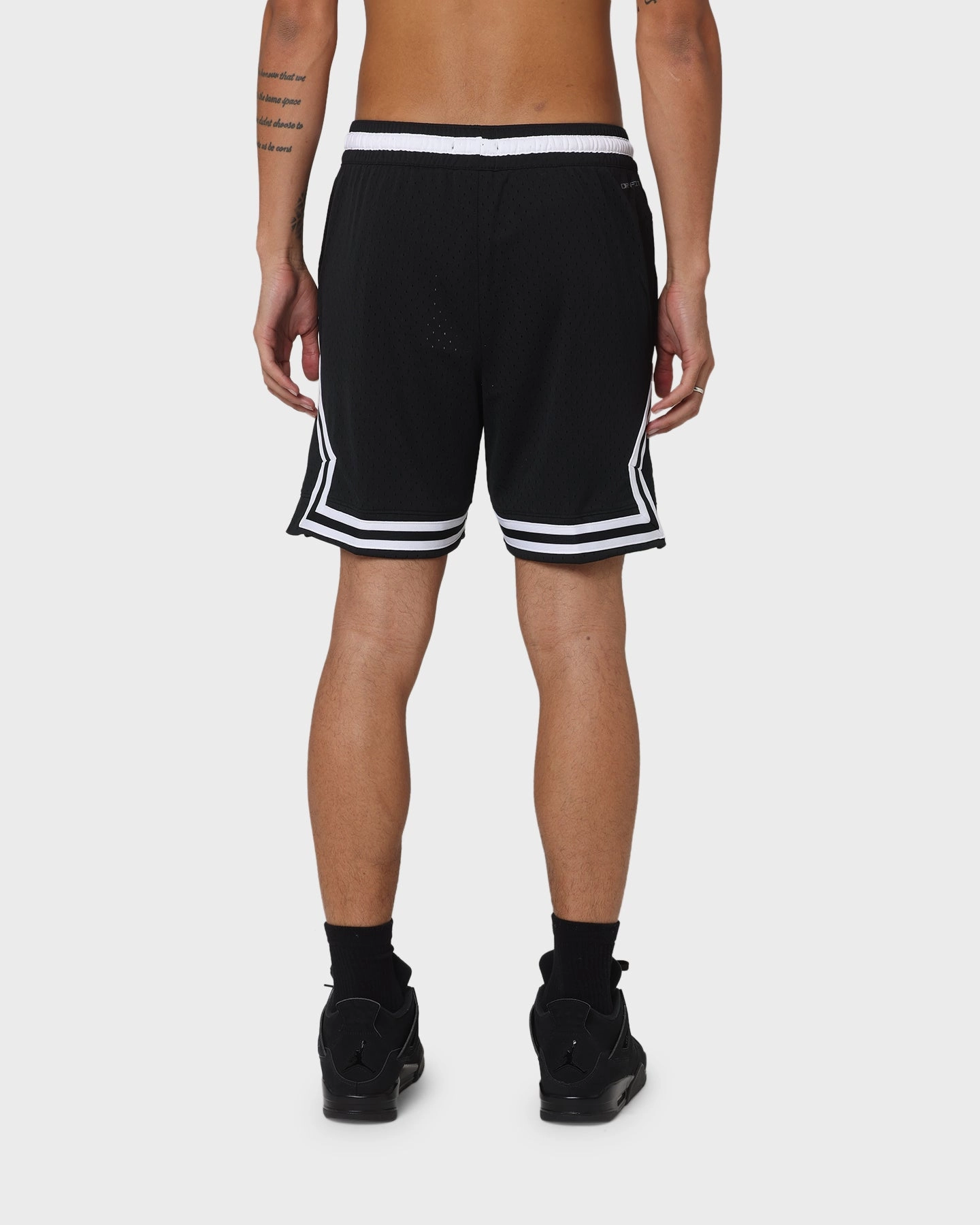 Versatile Layering Capability Jordan Dri-FIT Sport Diamond Shorts Black/White