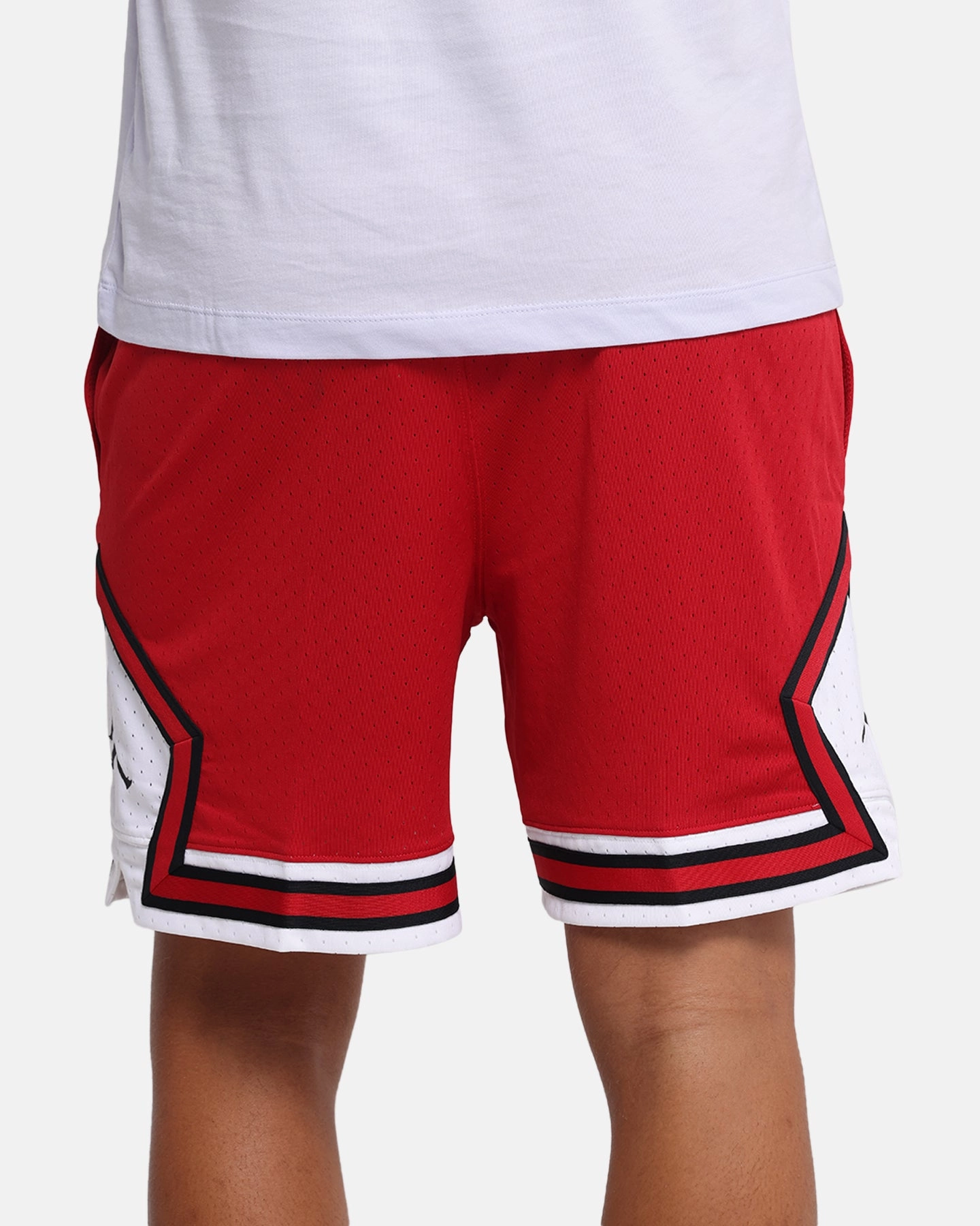 Reflective Trim Detail Jordan Dri-FIT Sport Diamond Shorts Gym Red/White