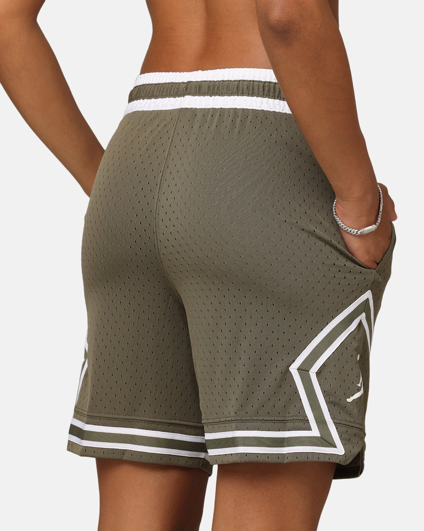 Jordan Dri-FIT Sport Diamond Shorts Medium Olive/White Stylish Outfit
