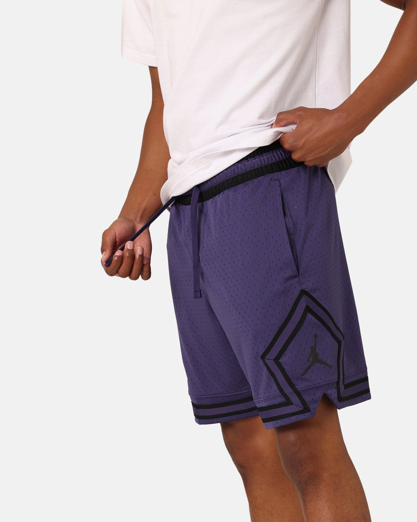Jordan Dri-FIT Sport Diamond Shorts Sky J Purple/Black No Ride Up Silicone Grip watch