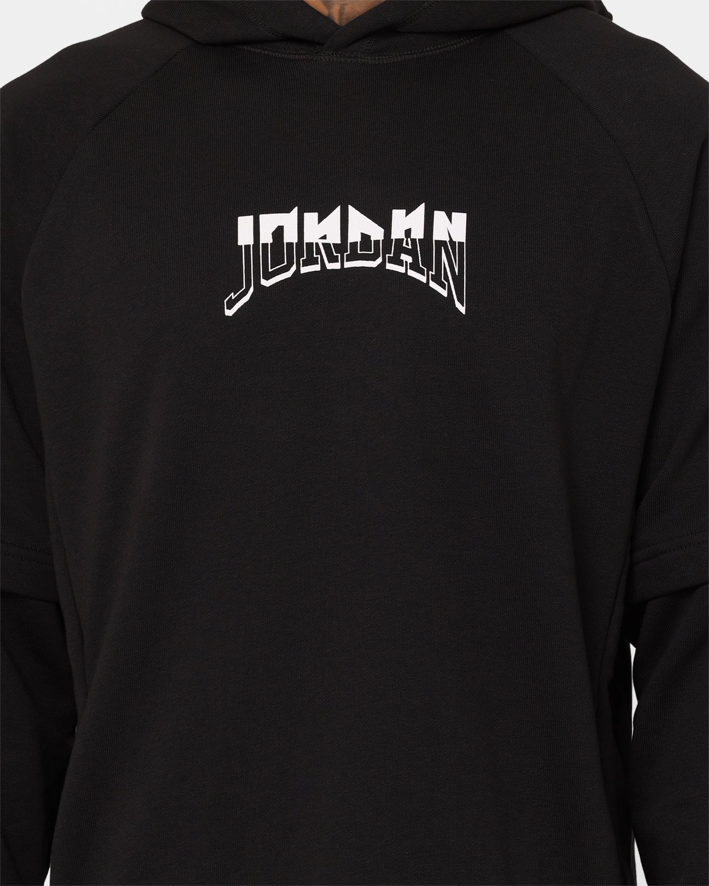 Reunion Jordan Dri-FIT Sport Graphic Fleece Pullover Hoodie Black/White/Sky