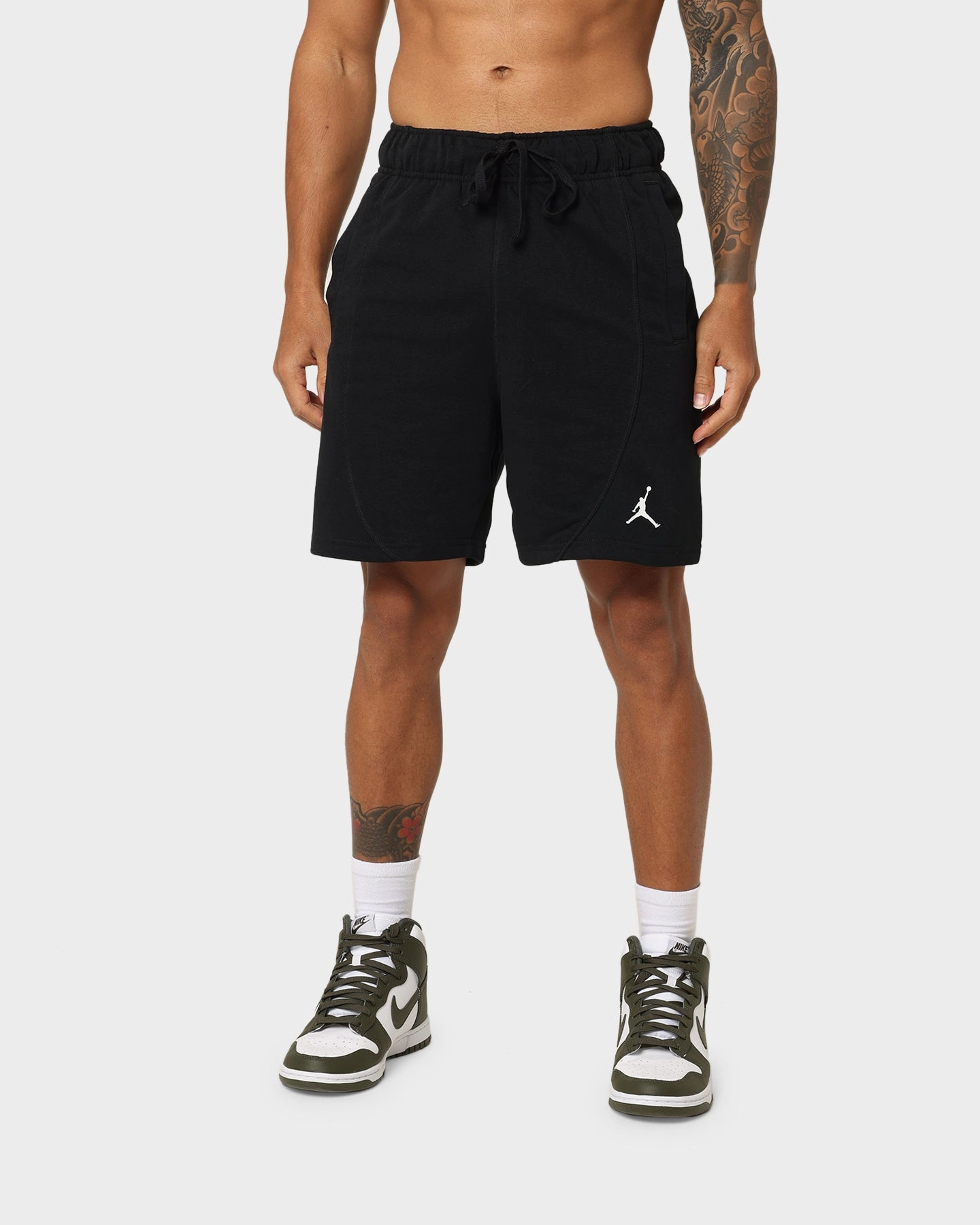Jordan Dri-FIT Sport Shorts Black/Black/White Wear Resistant Fabric