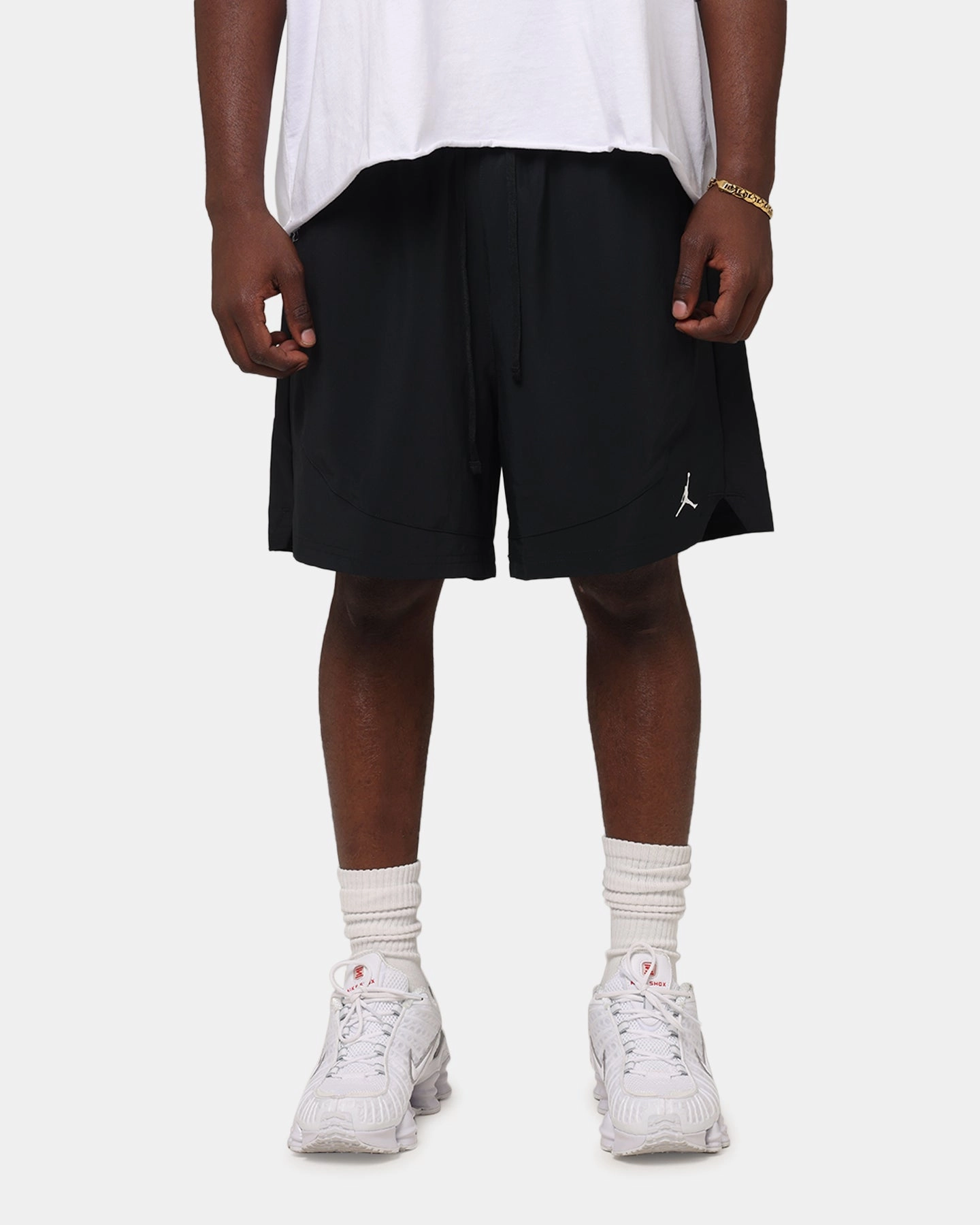Jordan Dri-FIT Woven Shorts Black/White Easy Movement Fit Zero Irritation Tags