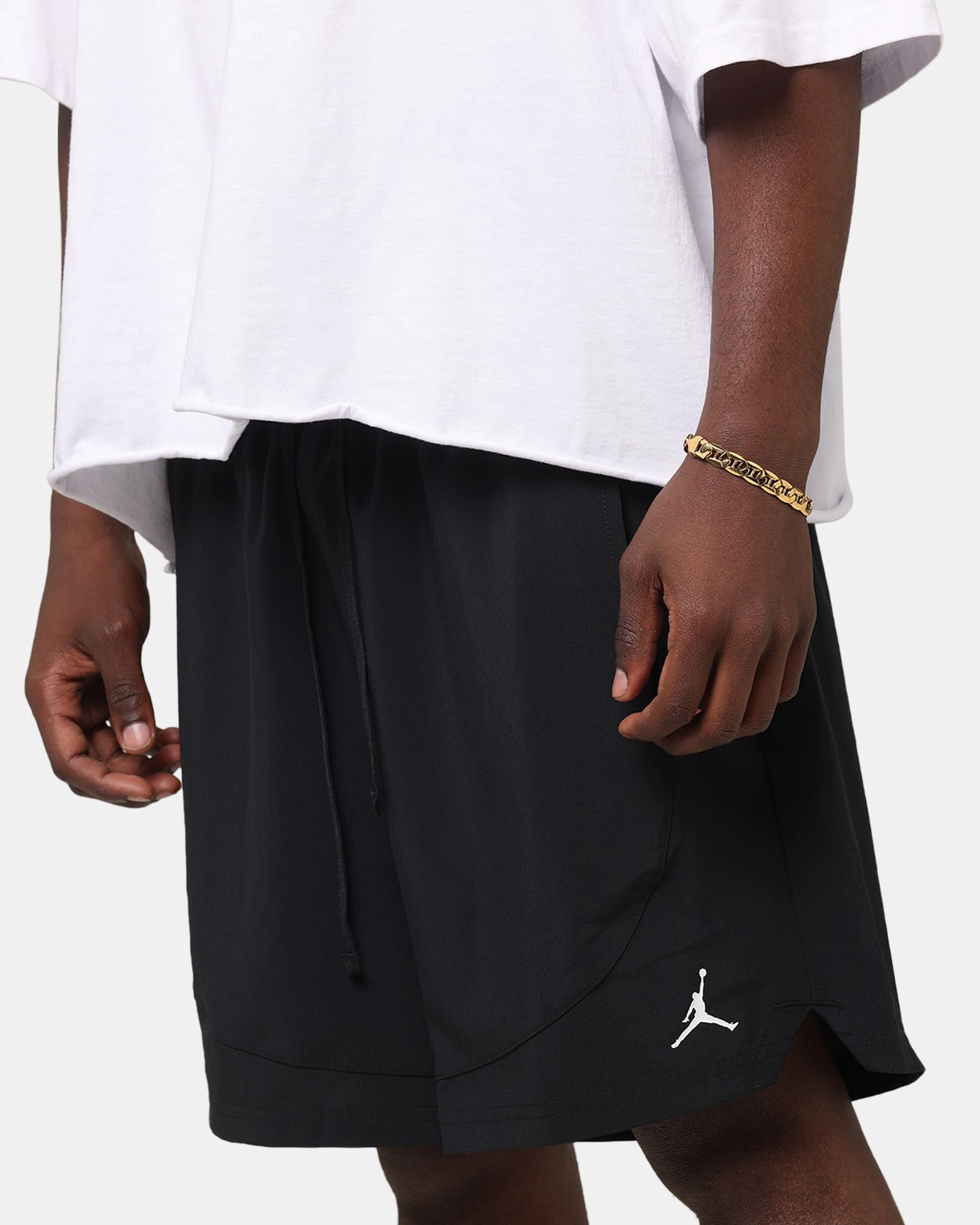 Jordan Dri-FIT Woven Shorts Black/White Belt loops