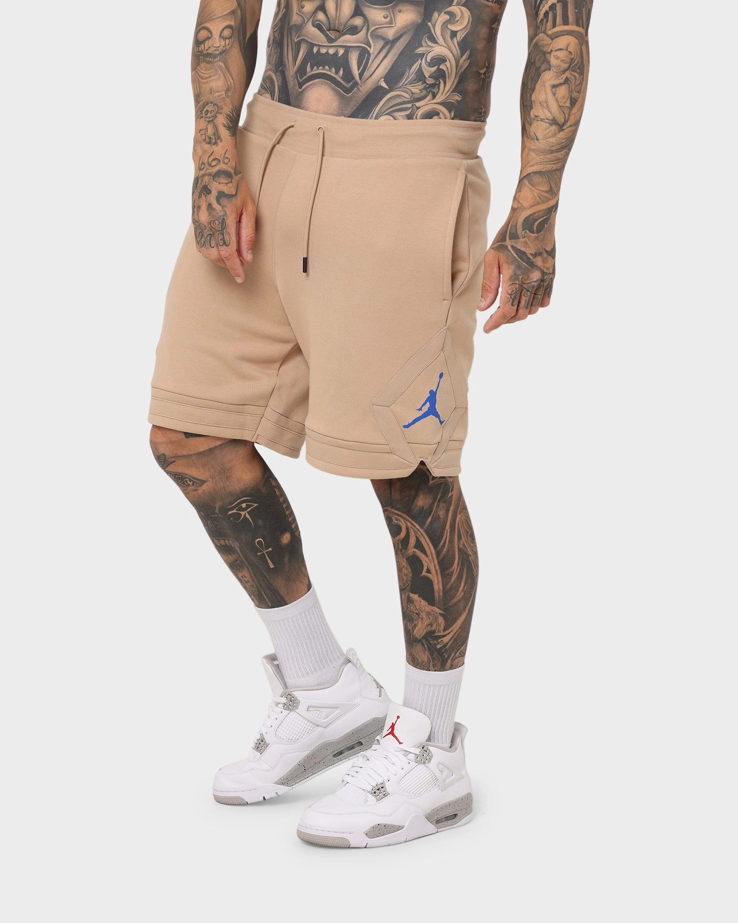 Jordan Essential Fleece Diamond Shorts Hemp mountain style