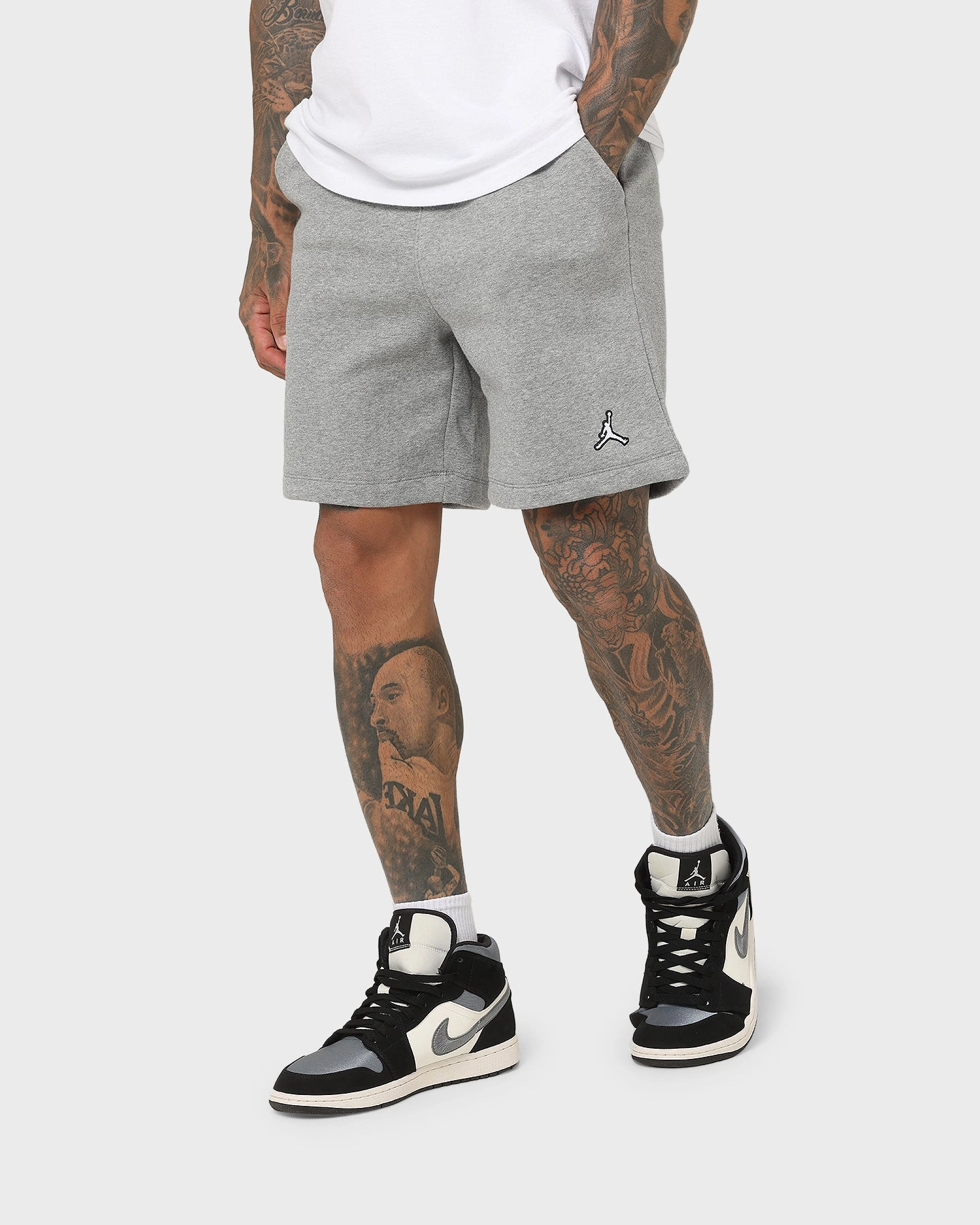 Wear Resistant Fabric Cool Breeze Jordan Essential Fleece Shorts Carbon Heather