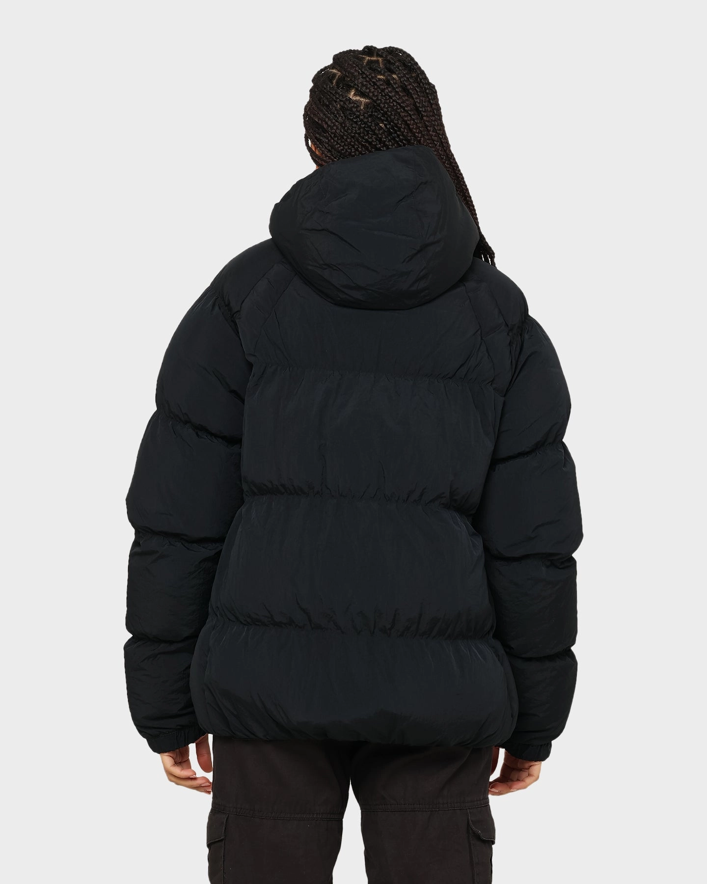 Jordan Essential Puffer Jacket Black/Fire Red Promulgate