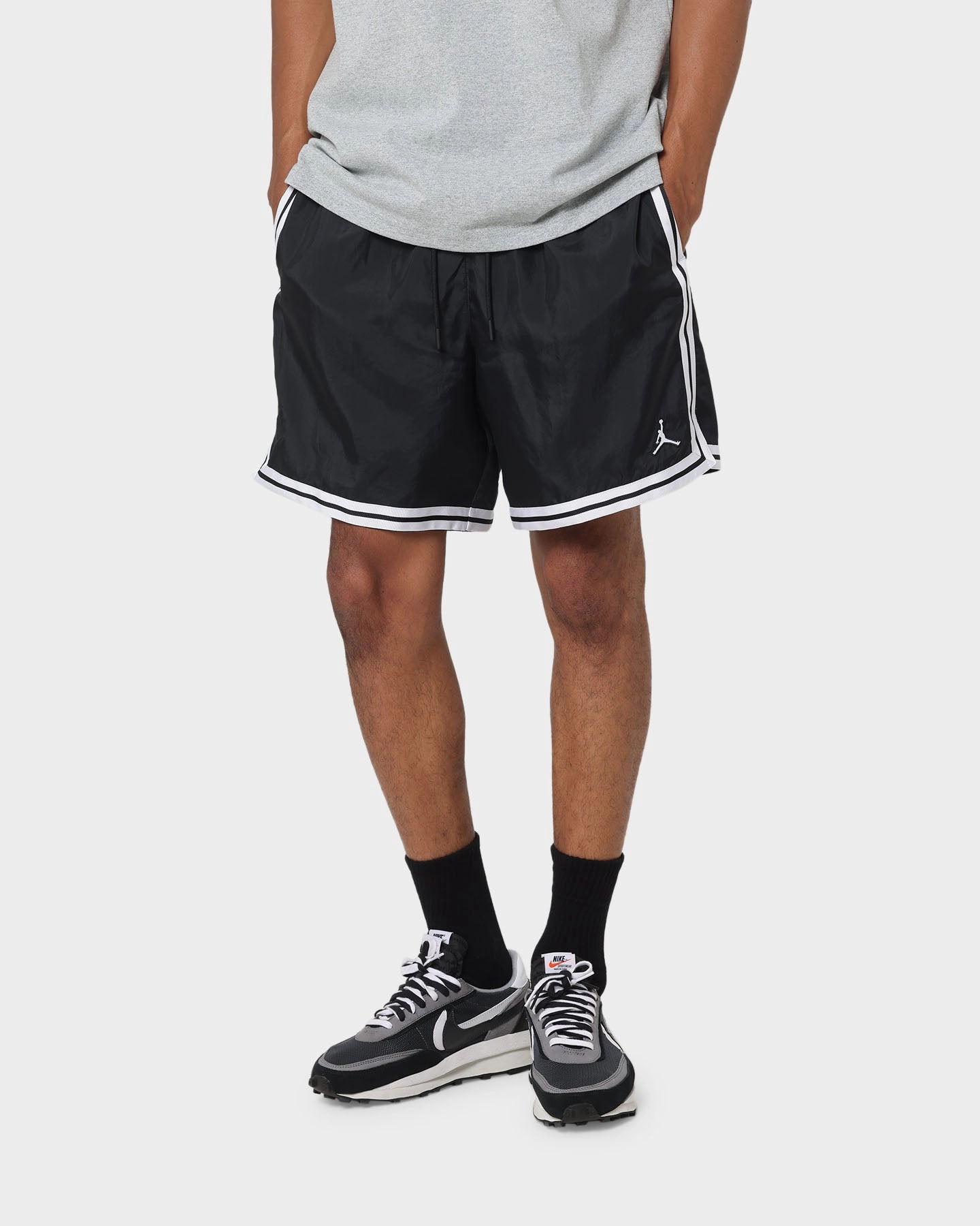 Lightweight Material Camping Gear Jordan Essential Woven Shorts Black/White