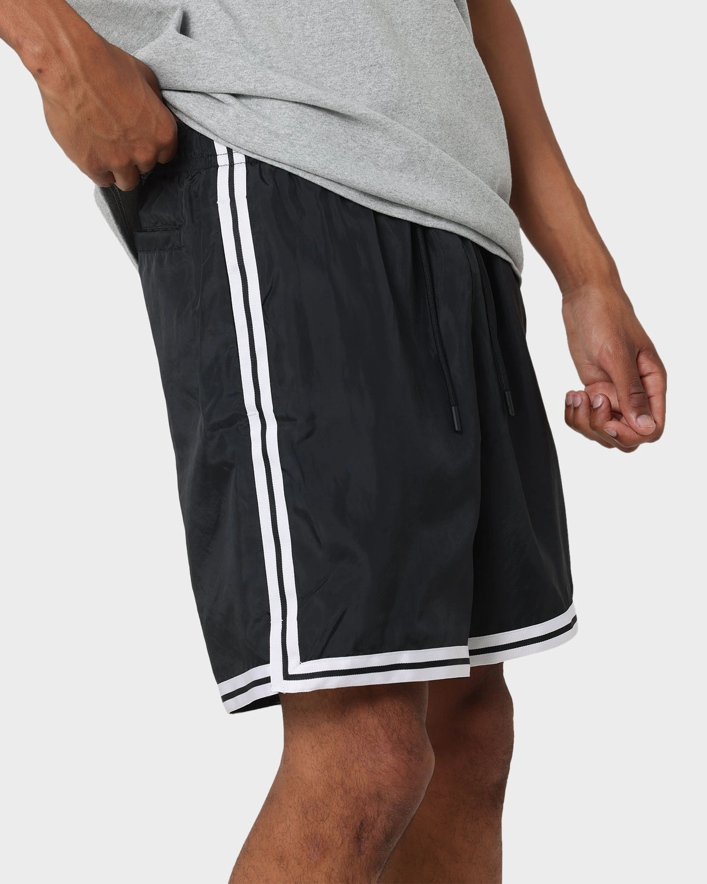 Jordan Essential Woven Shorts Black/White Quick Dry Fabric Simple Fit