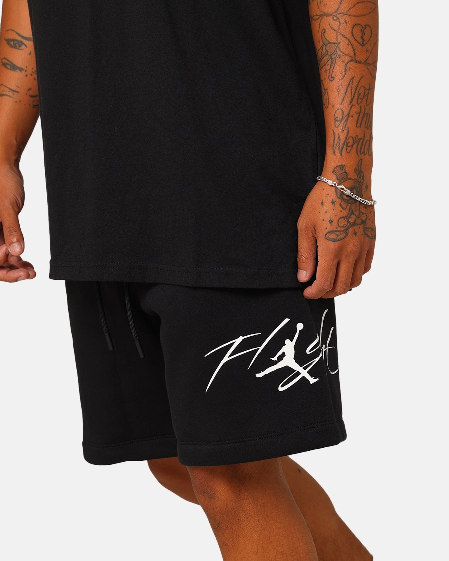 Jordan Essentials Brooklyn Fleece Harbour Shorts Black/White Relaxed Design Tailored Cut