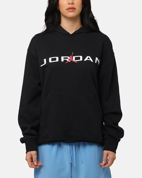 Jordan Essentials Fleece Air Stretch Hoodie Black Bright Colors Cozy Energy