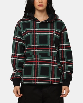 Jordan Essentials Holiday Fleece Pullover Hoodie Black/Sail Urban Style Mousse