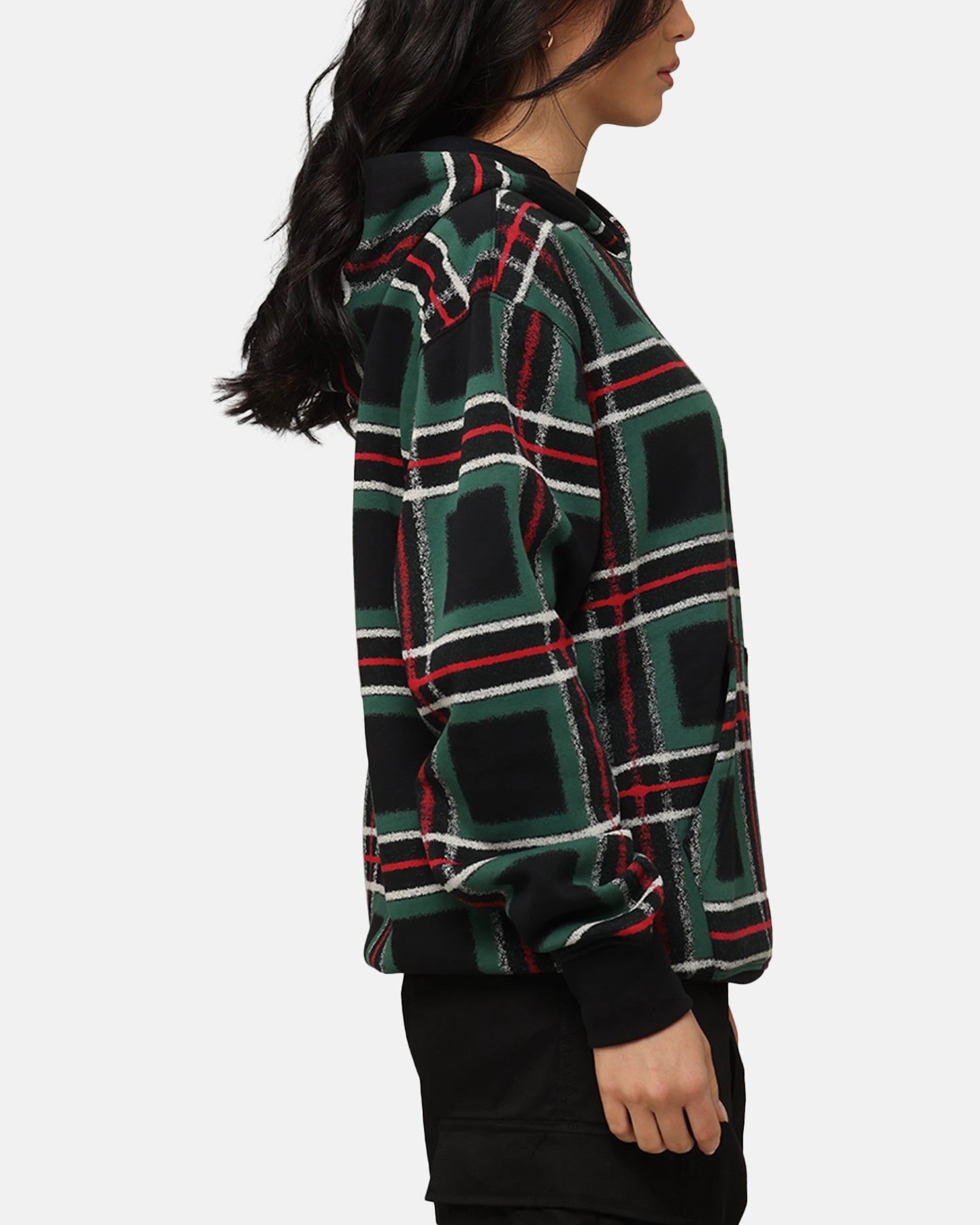 Jordan Essentials Holiday Fleece Pullover Hoodie Black/Sail plus-size Approach