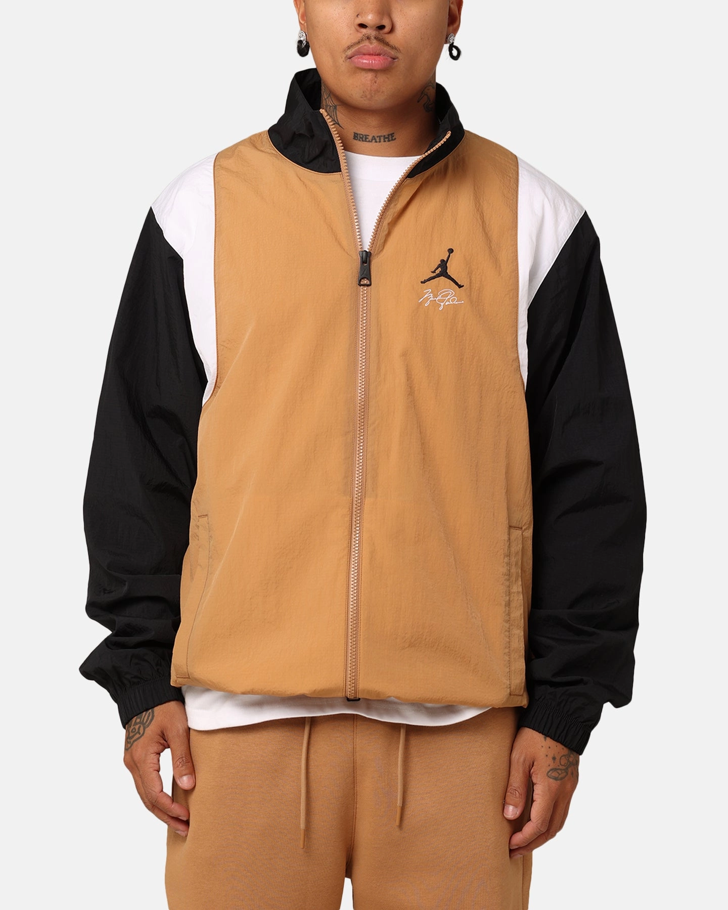 Multi Pocket System Jordan Essentials Jacket Dark Brown/White