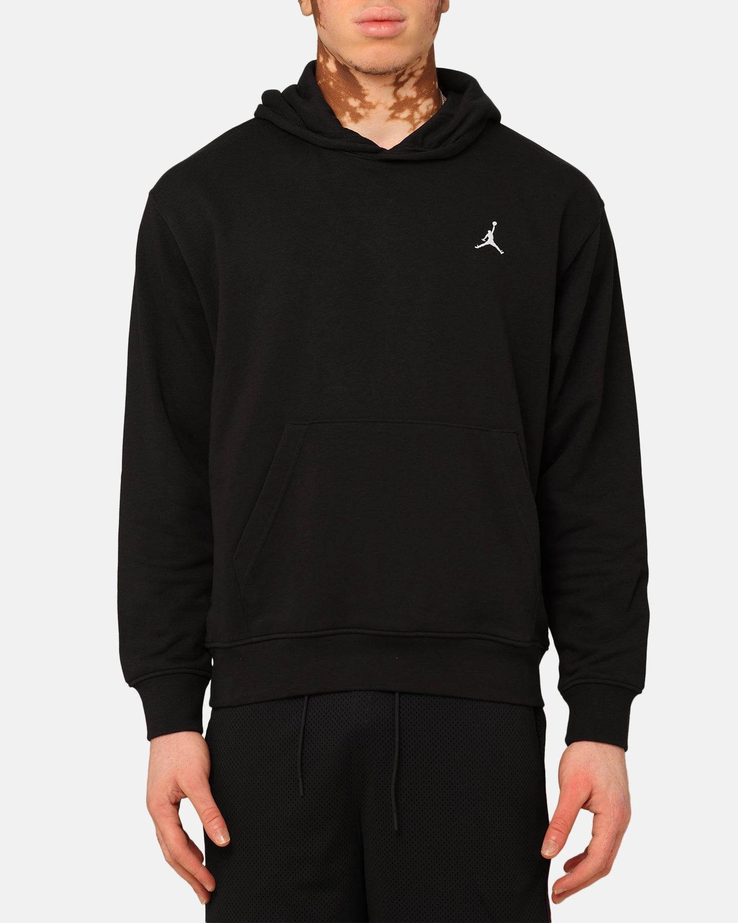 Finance Brush Jordan Essentials Loopback Fleece Pullover Hoodie Black/Black/White